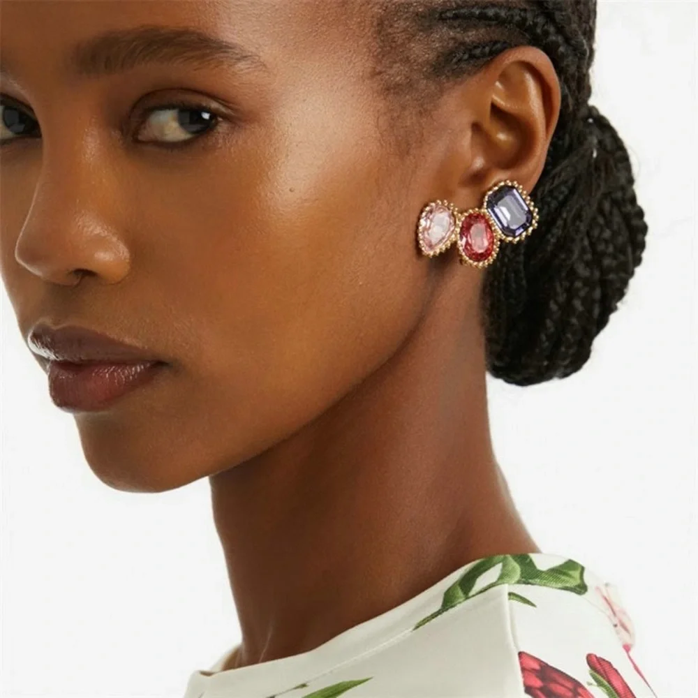 OSCAR de La Renta • Emerald-Cut Scramble Ear Cuffs Clip On.